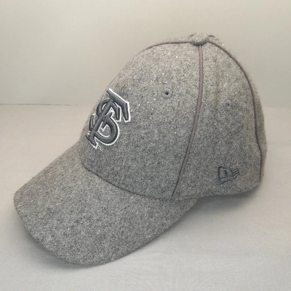 Florida State University FSU‎ Seminoles Grey Wool Blend Baseball Cap Hat Mens
